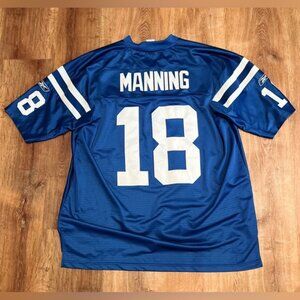 REEBOK NFL ON FIELD Indianapolis Colts MANNING‎ #18 Jersey Size 2XL